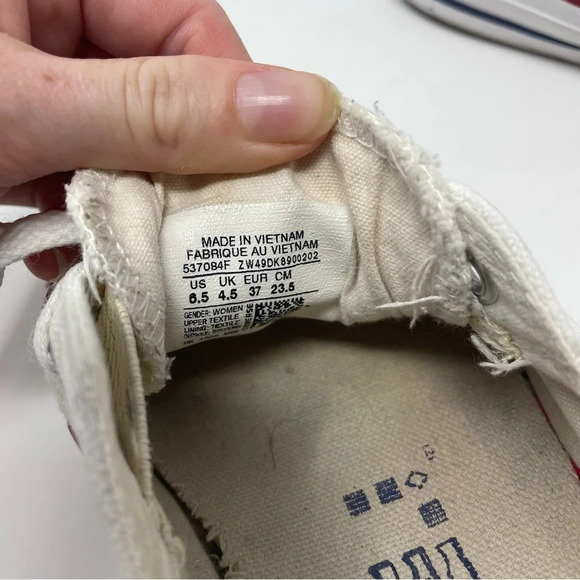 Chuck Taylor All Star Shoreline Slip On Sneakers Shoes White Sz 6.5 - Picture 9 of 9